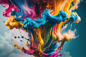 Paint splash pattern background