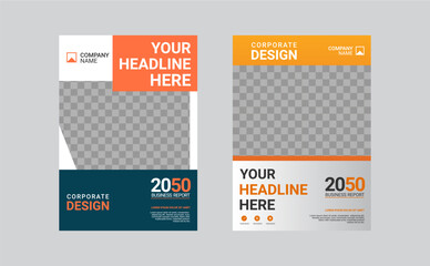 Modern business annual report template