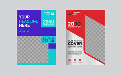 Modern business annual report template