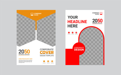 Modern business annual report template