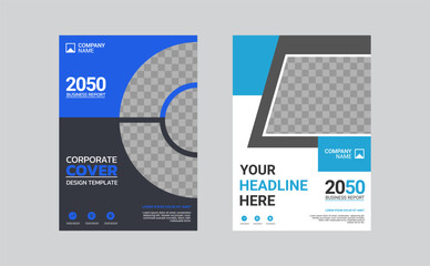 Modern business annual report template
