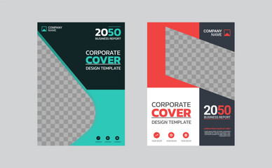 Modern business annual report template
