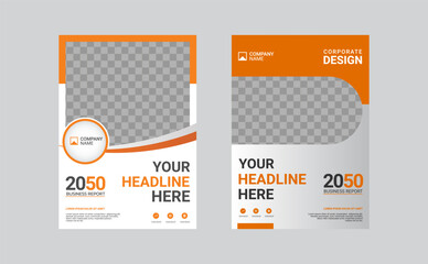 Modern business annual report template