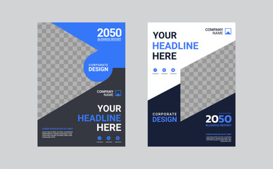 Modern business annual report template