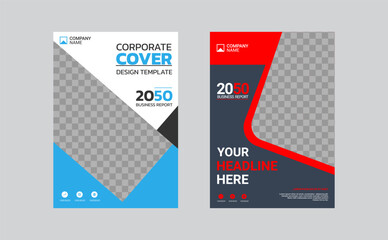 Modern business annual report template