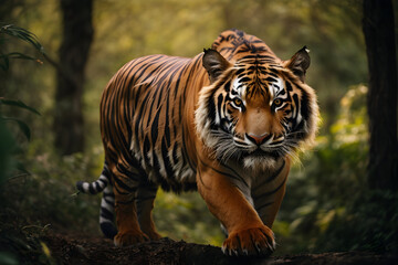 Obraz premium Amazing bengal tiger in the nature