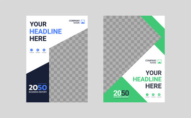 Modern business annual report template