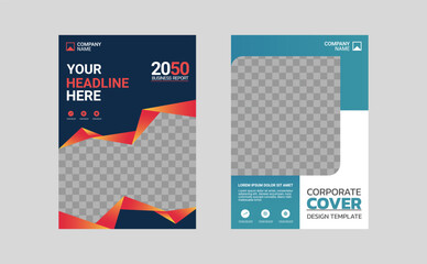Modern business annual report template