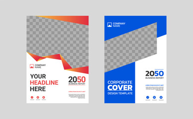 Modern business annual report template