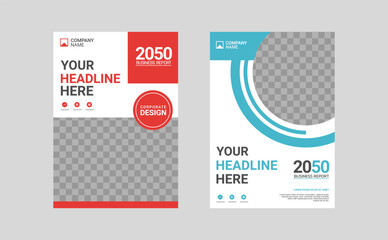 Modern business annual report template