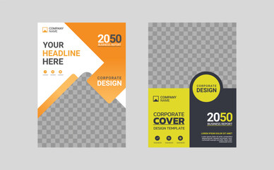 Modern business annual report template