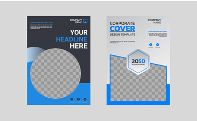 Modern business annual report template