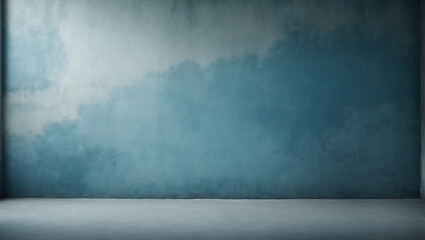 blue grunge wall and background