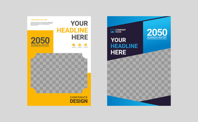 Modern business annual report template