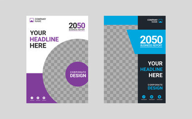Modern business annual report template