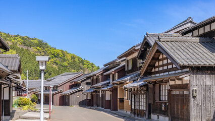 Fototapeta na wymiar 熊川宿の風景