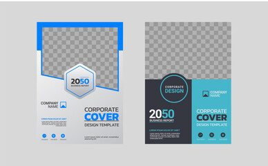 Modern business annual report template