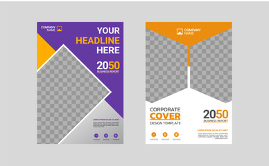 Modern business annual report template