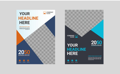 Modern business annual report template