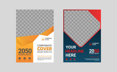 Modern business annual report template