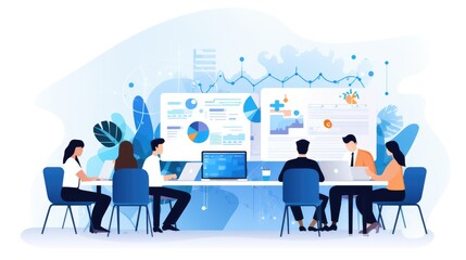 illustration of worker doing work