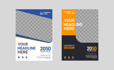 Modern business annual report template