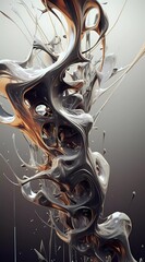 abstract rendering, 3d, design art illustration, Generated ai, generative, ai