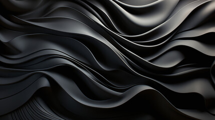 Obraz premium The intricate choreography of abstract 3D geometric formations within the black, muscular fiber.