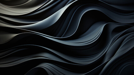 The intricate choreography of abstract 3D geometric formations within the black, muscular fiber.