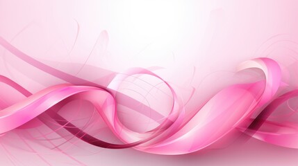 Breast Cancer Awareness Month theme with a vibrant pink  background