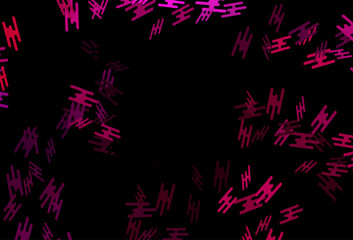 Dark Pink vector pattern with narrow lines.