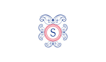 Luxury Blue Butterfly Logo S