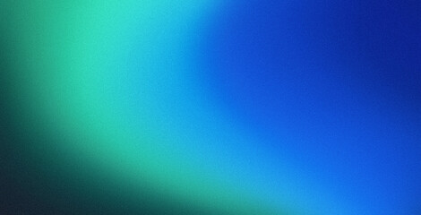 Blue green black abstract gradient background grain texture effect dark vibrant color flow wave copy space