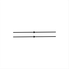 two black parallel lines in a small box
