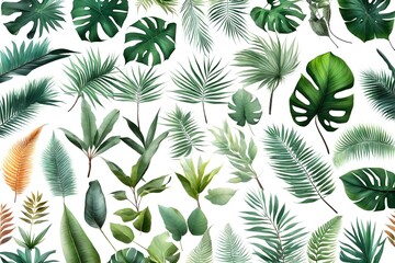 seamless pattern with leaves