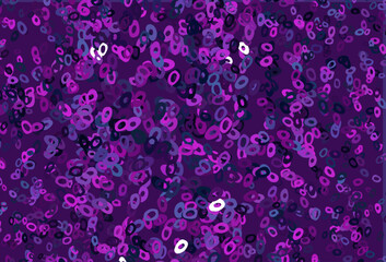 Dark Pink, Blue vector cover with spots.