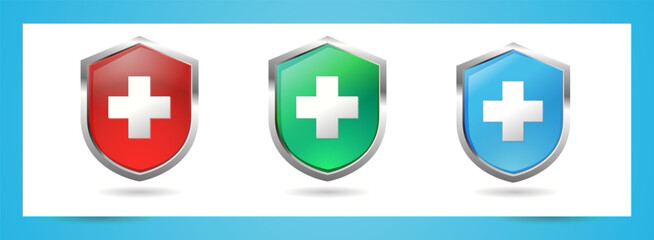 Shield Vector Icon For business presentation design, mobile app, uxui, vector design element eps format	
