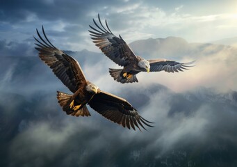 "Aerial Fury: Capturing the Fierce Intensity of a Hunting Falcon." Generated AI.