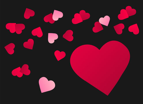 I love you valentine's day banner and print ready design vector designs element illustrator and corel draw format eps