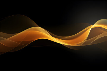 Abstract wavy background wallpaper. Golden color.