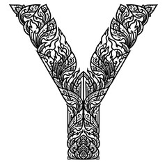 Fototapeta premium Y capital letter