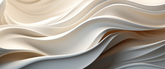 Obraz premium White muscular fiber. Abstract 3D Geometrical background
