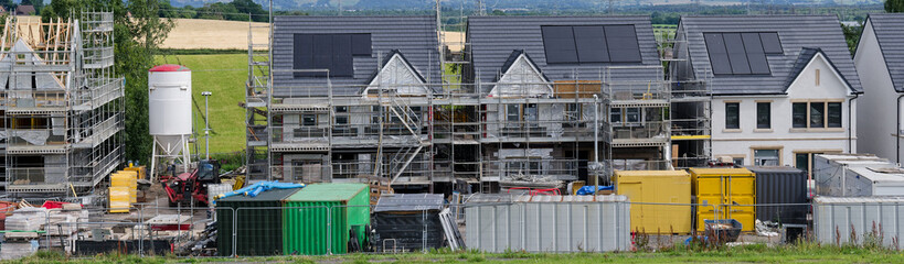 New housing development building site for increased demand in rural areas