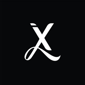 IXL or LIX Initial Letter Logo vector design template with modern monogram style Pro Vector