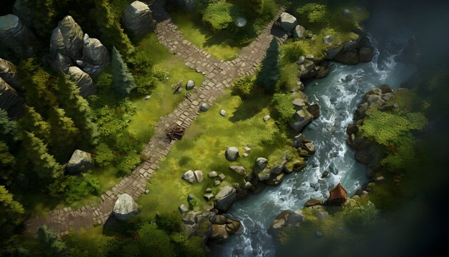 top down fantasy rpg map