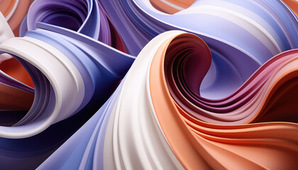 modern abstract background with colorful curved ribbon