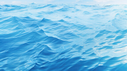 Obraz premium Beautiful natural light blue background with the texture of a light wave on the water.