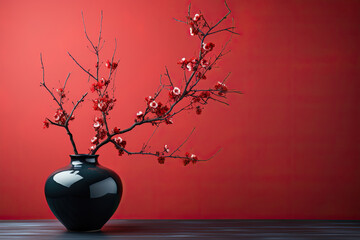 Elegant Blossoms: A Still Life with Vases and Flowers