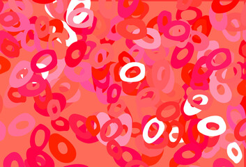 Light Red vector texture with disks.