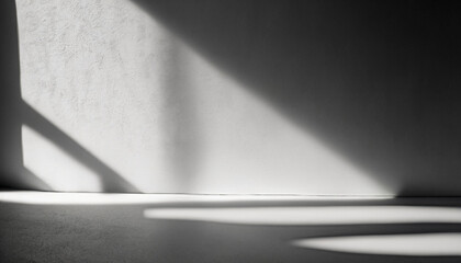Minimalist grey shadow backdrop with soft light for product presentation - obrazy, fototapety, plakaty